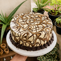 Duo Delight Vancho Cake (chocolate & vanilla layers with ganache)